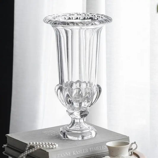 Traditional Glass Urn Flower Vase