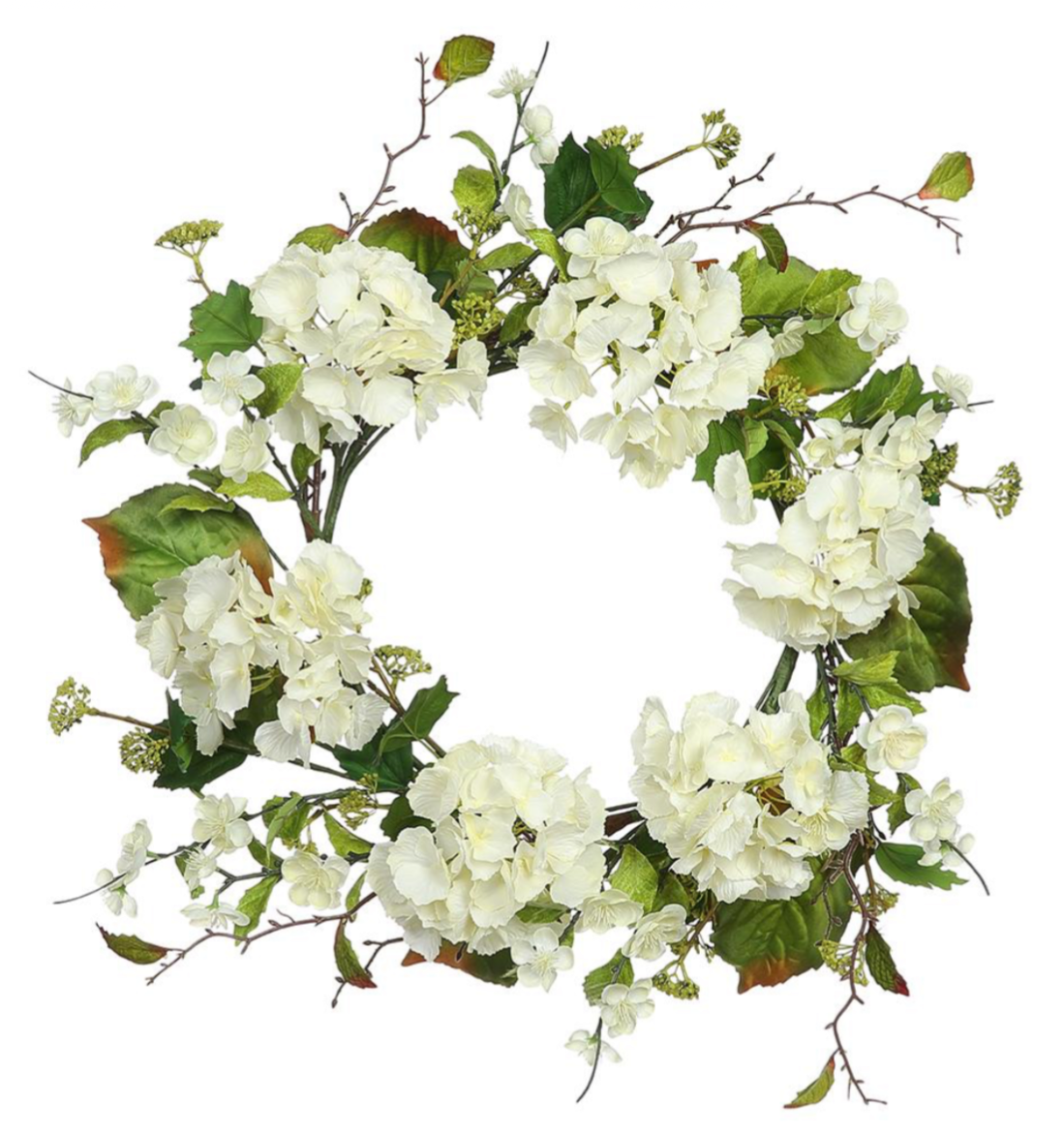 24” Hydrangea/Blossom Wreath