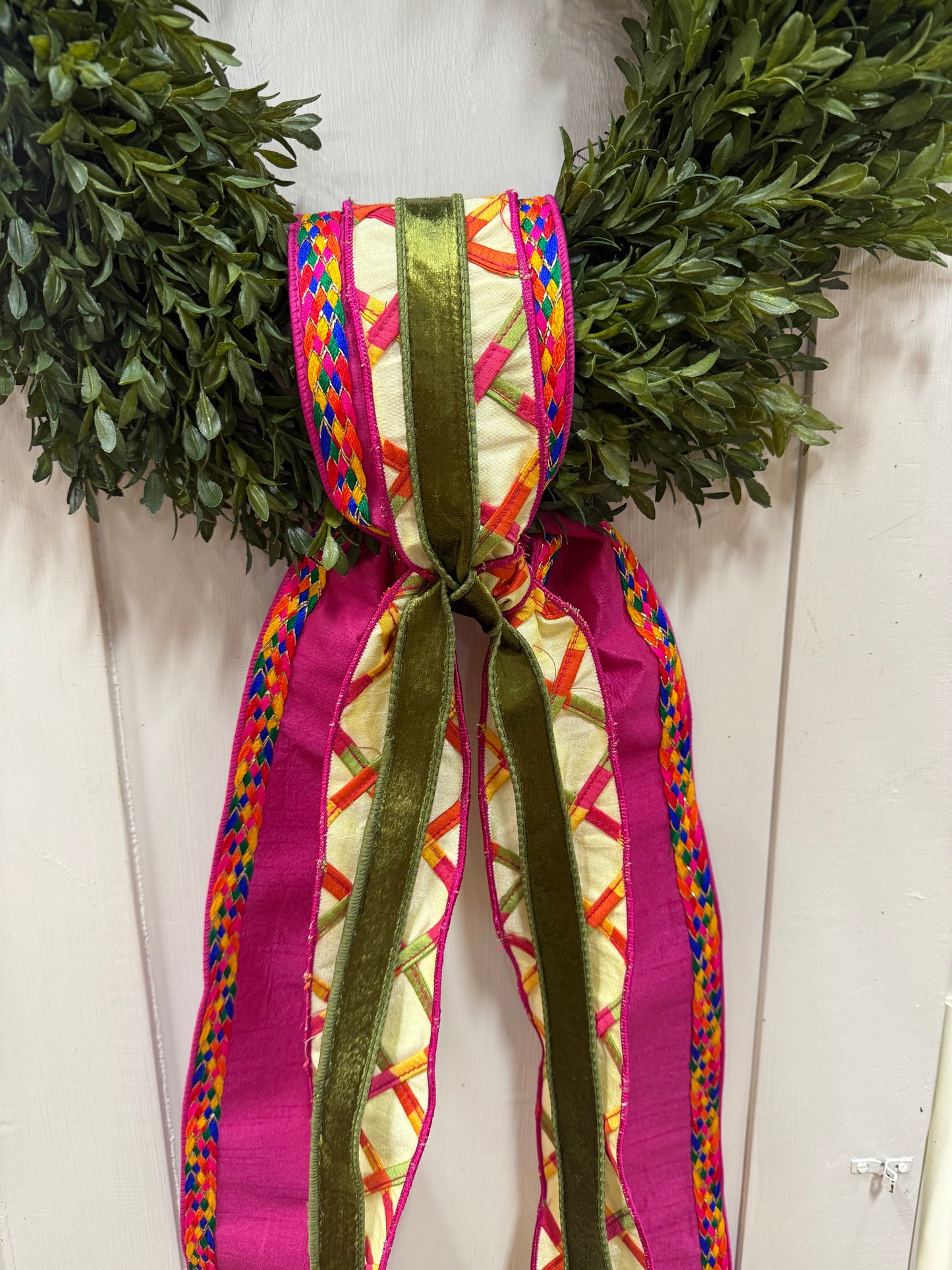 Multicolor Pink Diamond Ribbon Sash