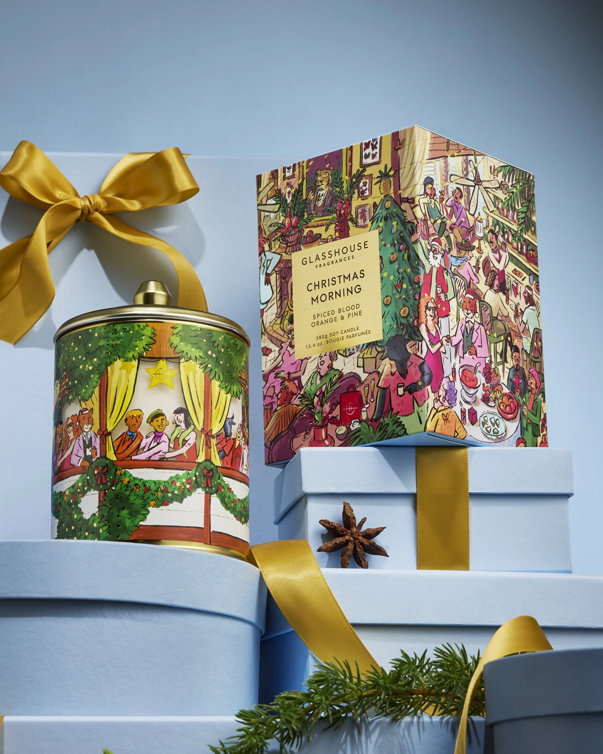 Christmas Glasshouse Candles, Various Scents
