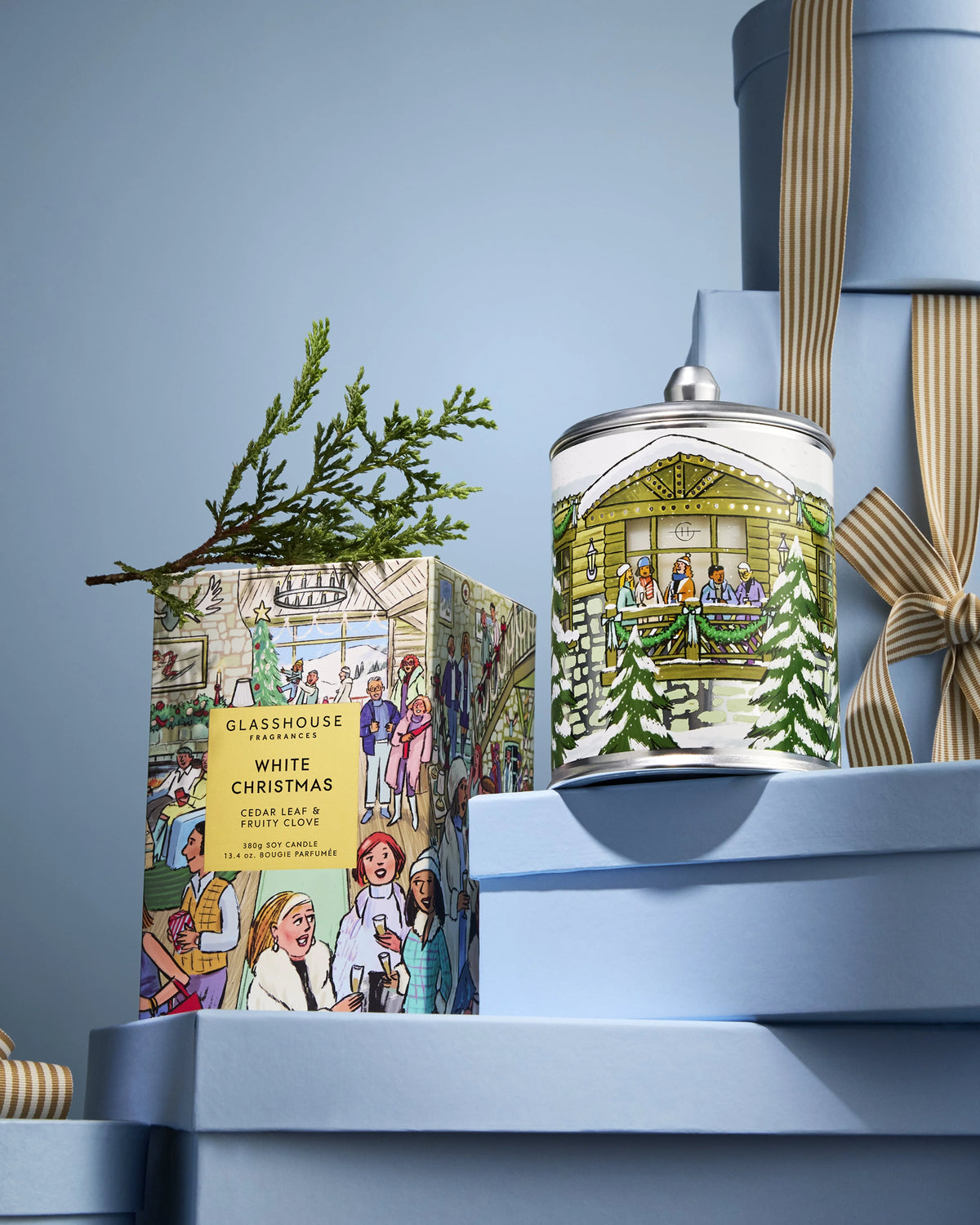Christmas Glasshouse Candles, Various Scents