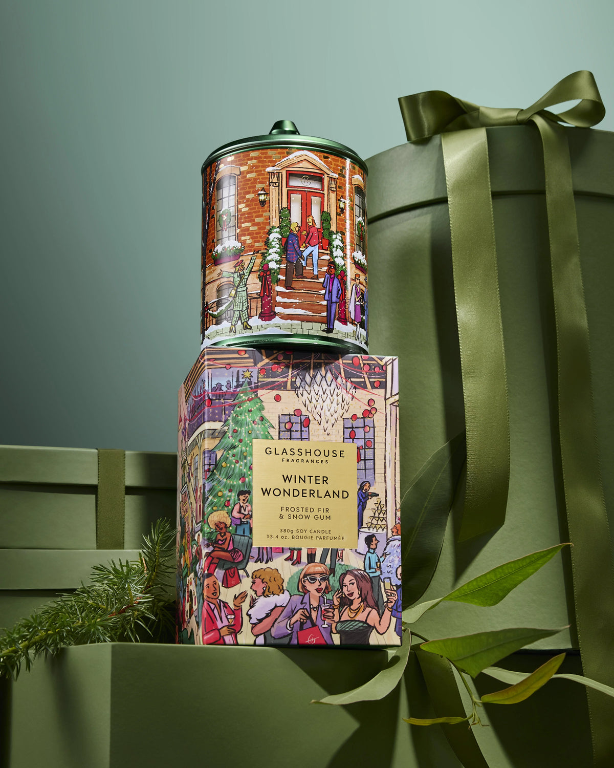 Christmas Glasshouse Candles, Various Scents