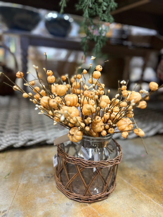 32” Olive Pumpkin Spray