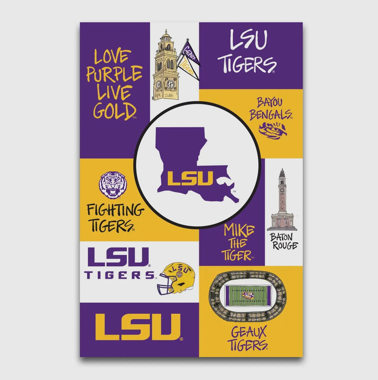 LSU Garden Flags