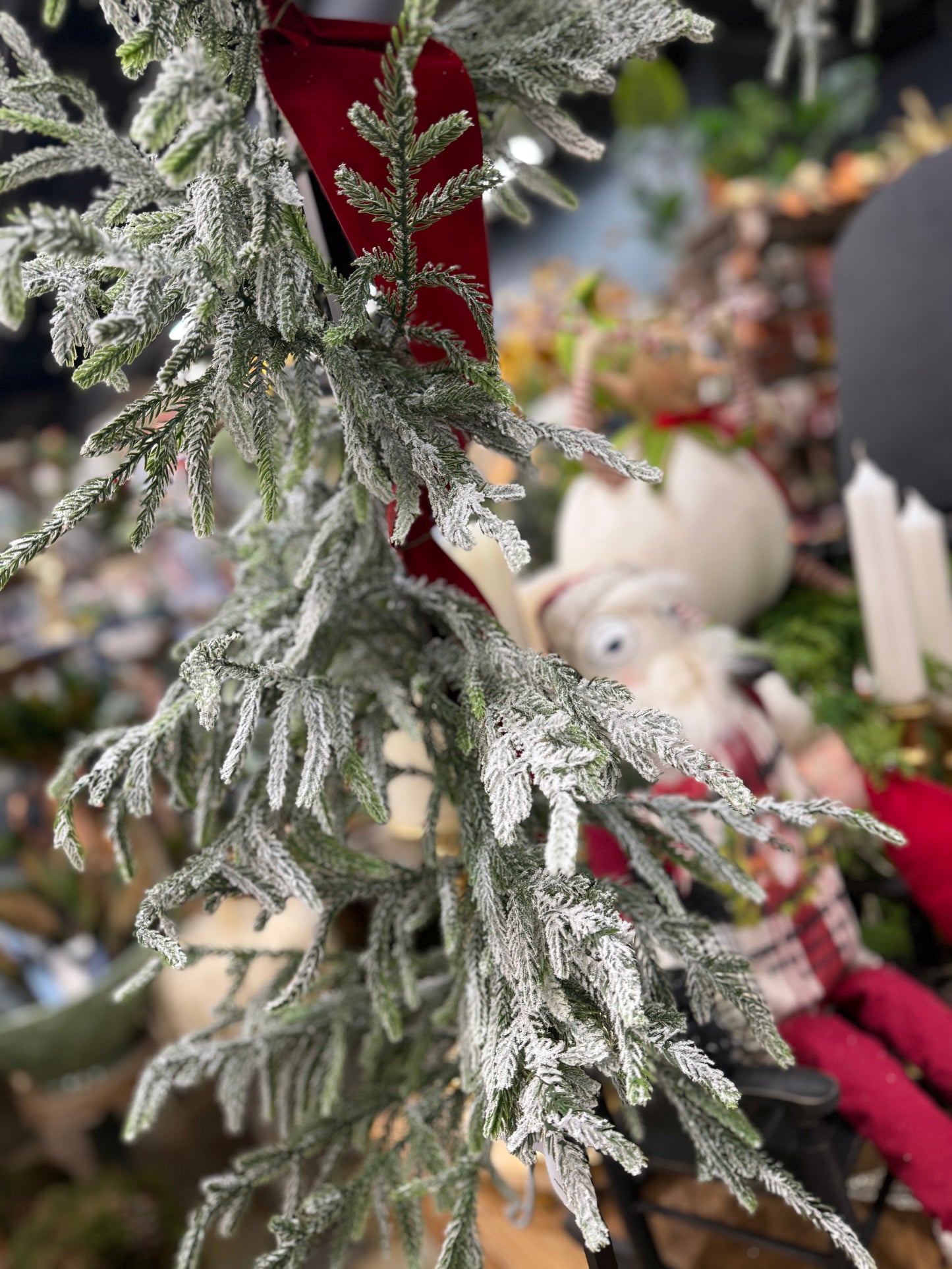 6’ x 20” Snowy Norfolk Garland (Unlit)