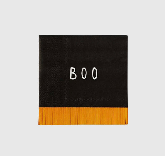 Boo Fringe Cocktail Napkin