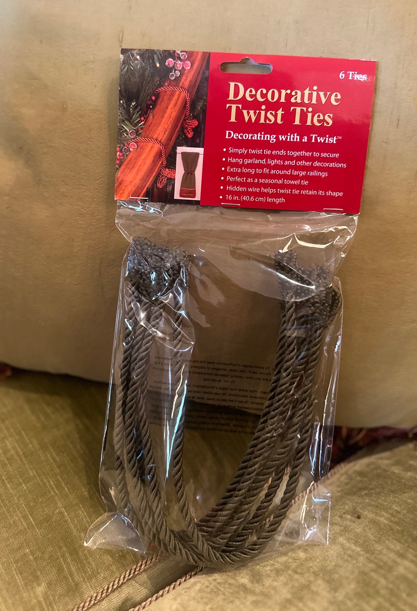 Decorative Twist Ties-6 Pack