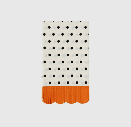 Polka Dot Fringe Dinner Napkin