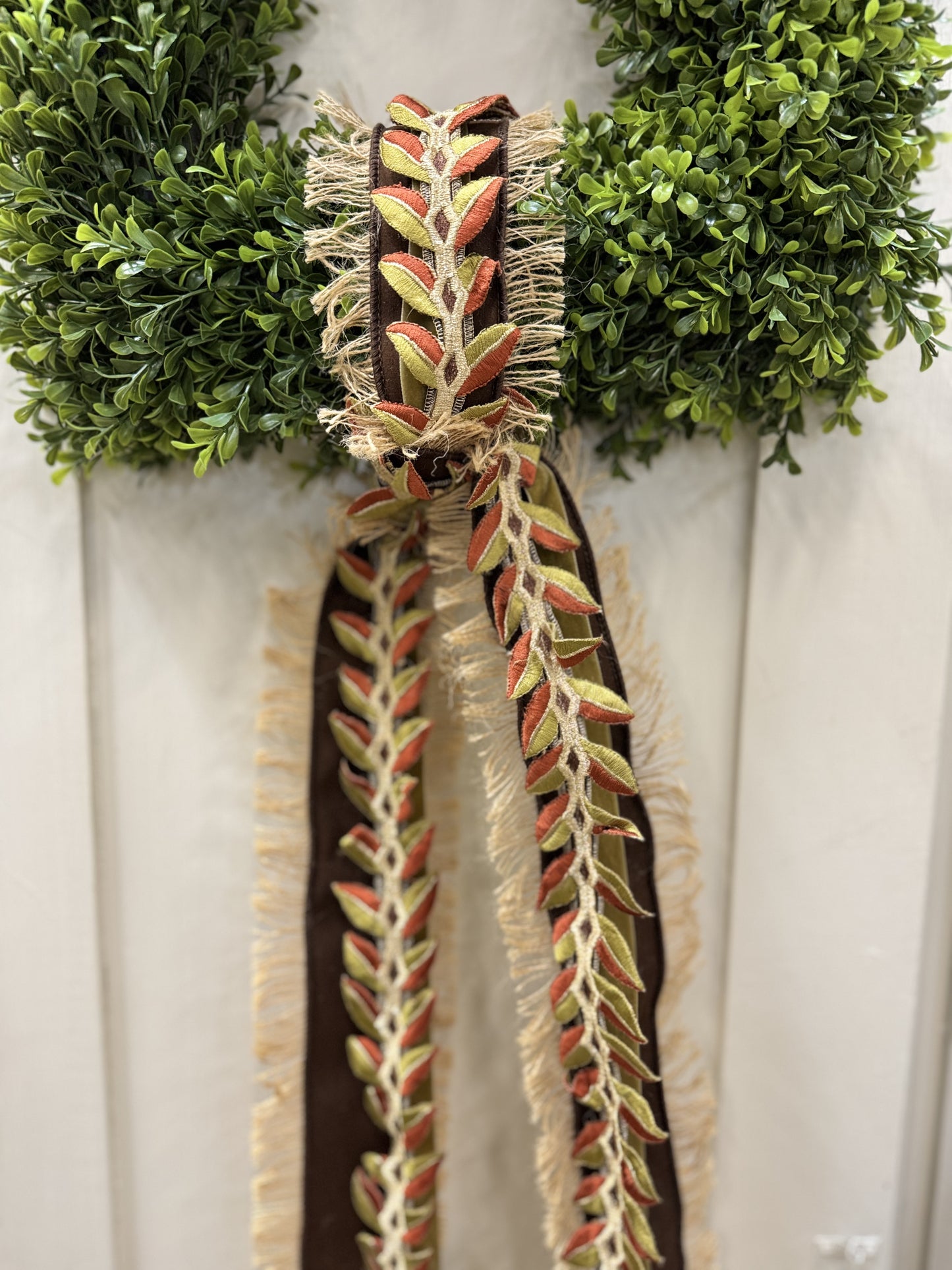 Jute Fringe Ribbon Sash Combo