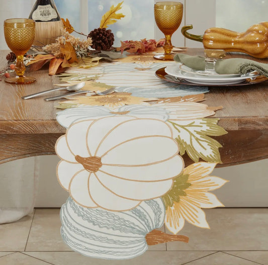 Harvest Haven Pumpkin Table Runner