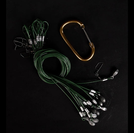 Heyday 3’ 1oz. Timber Green TX Rigs w/ Carabiner