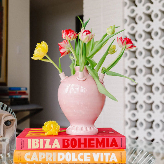 Abigail’s Round Pink Tulipiere