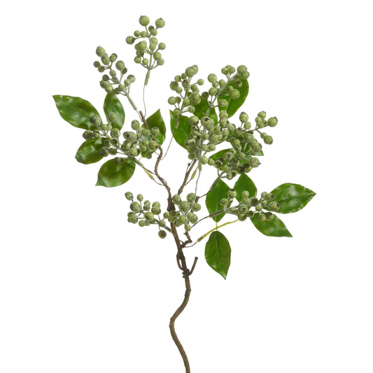 23" Green Berry Spray