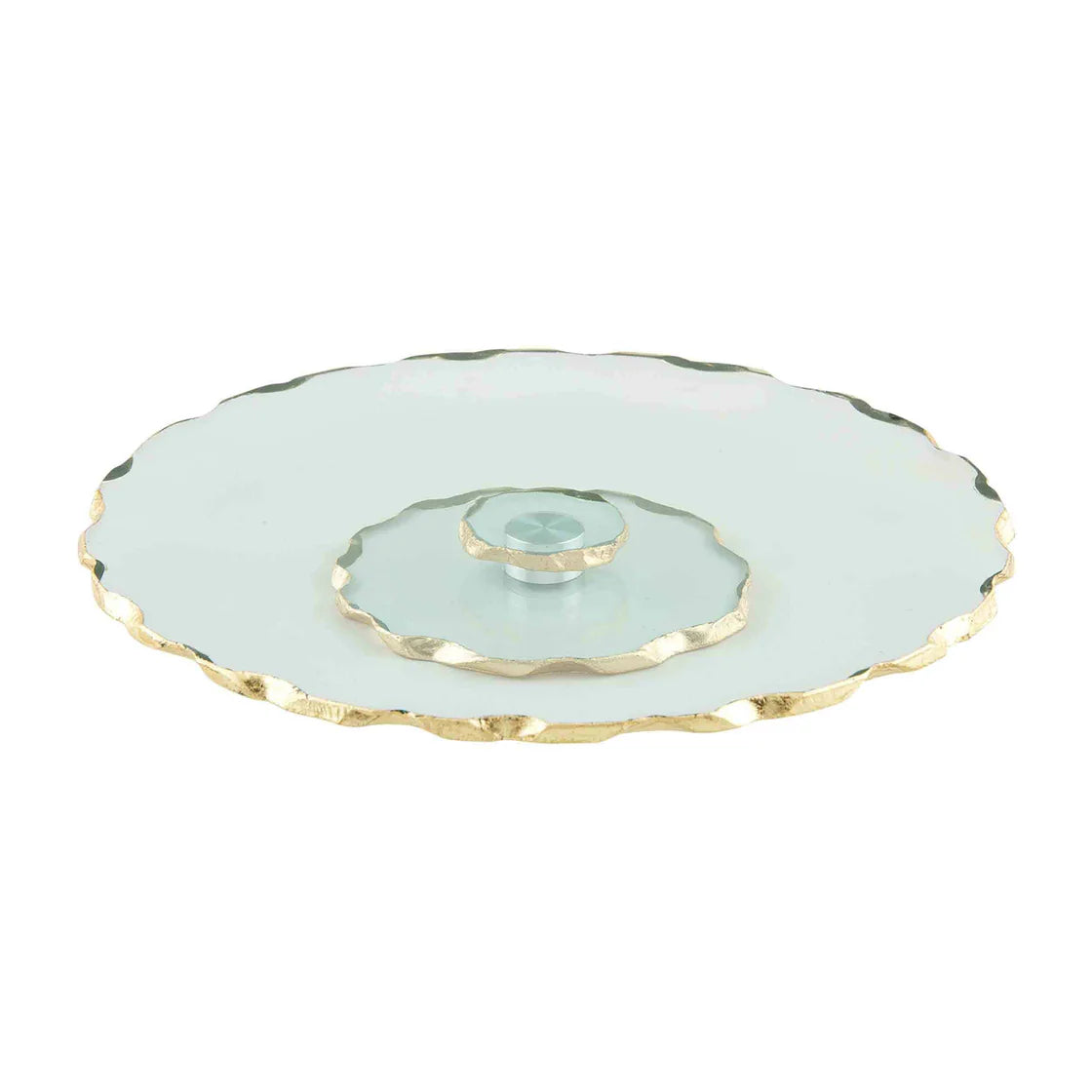 Gold & Glass Lazy Susan