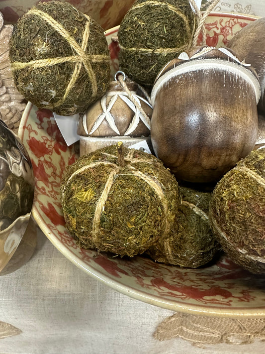 Mini Moss Pumpkins