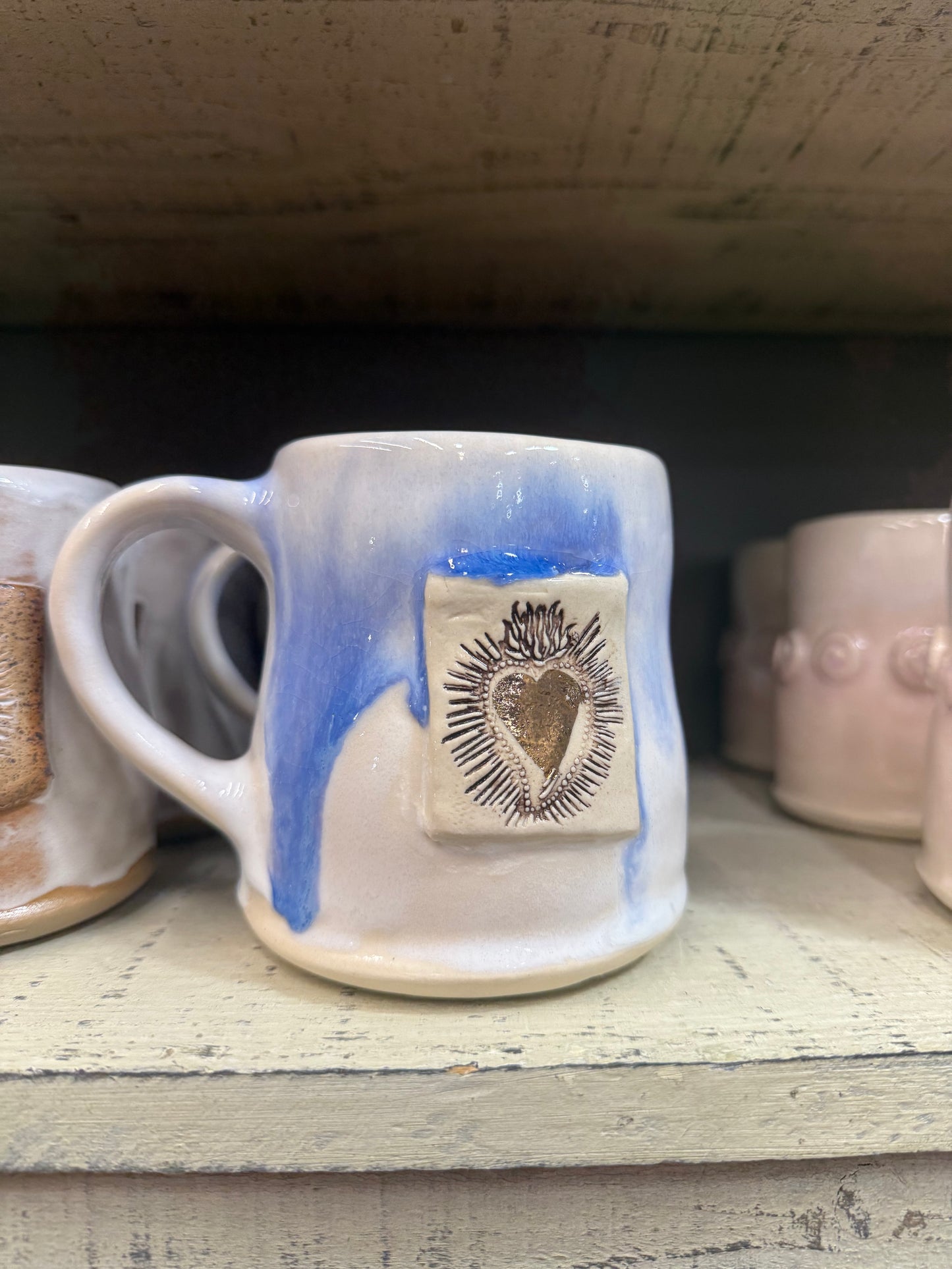 Handmade Scared Heart Mugs