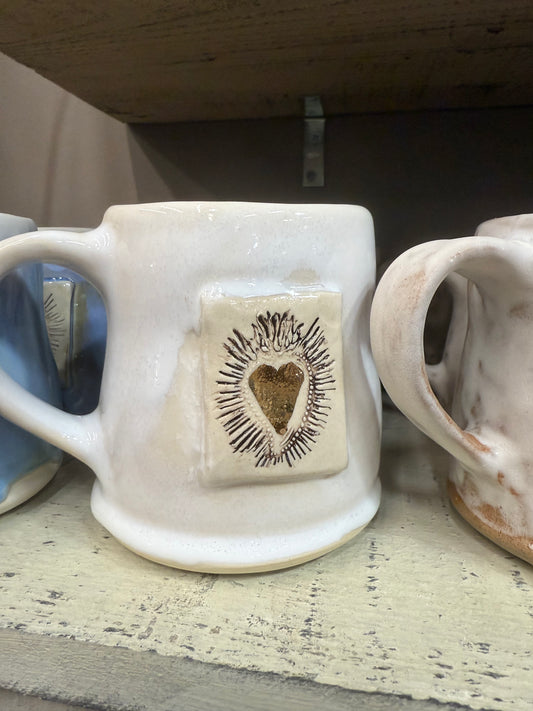 Handmade Scared Heart Mugs