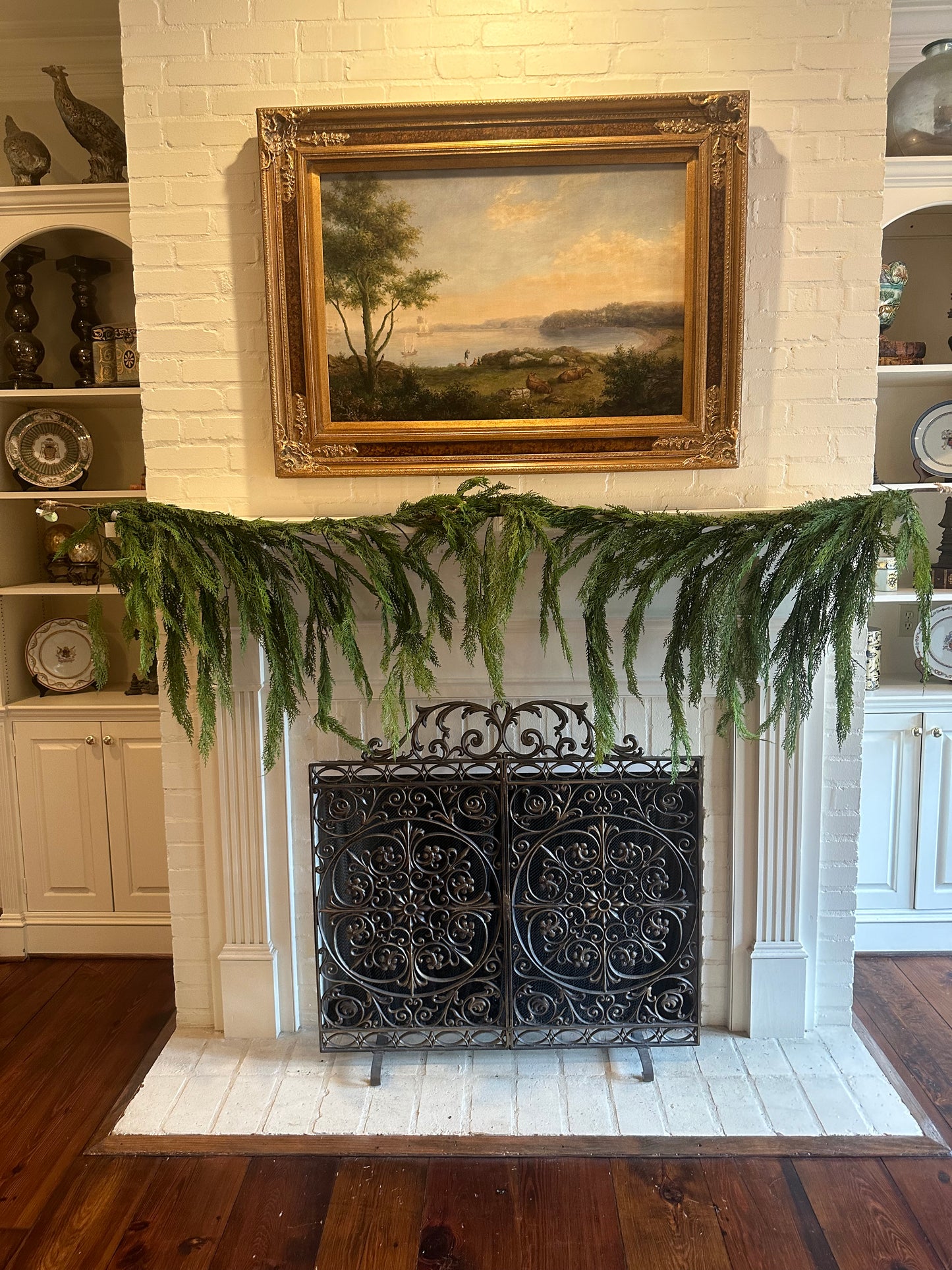 Natural Touch Cedar Dripping Garland