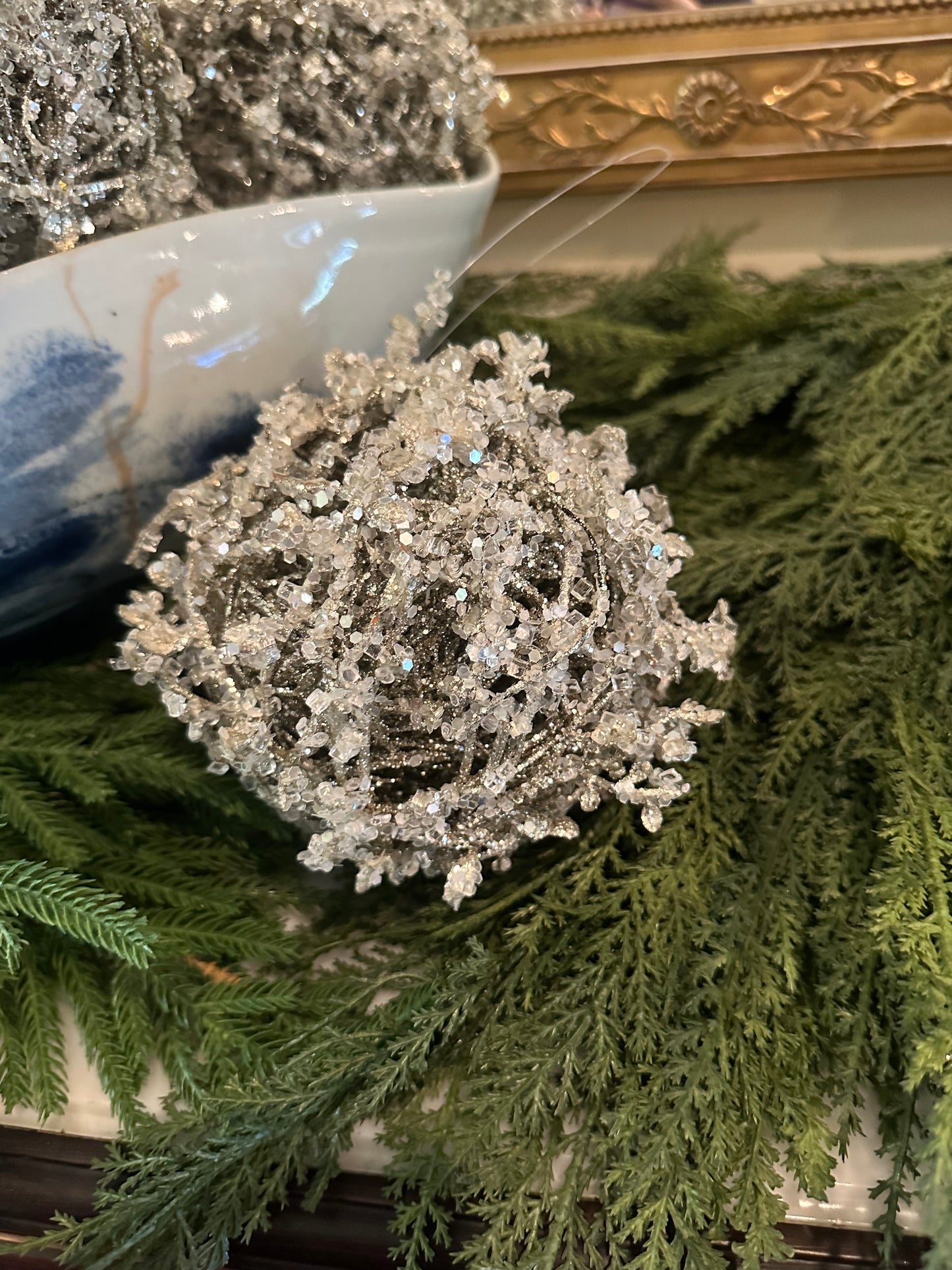 Iced Ball Ornament