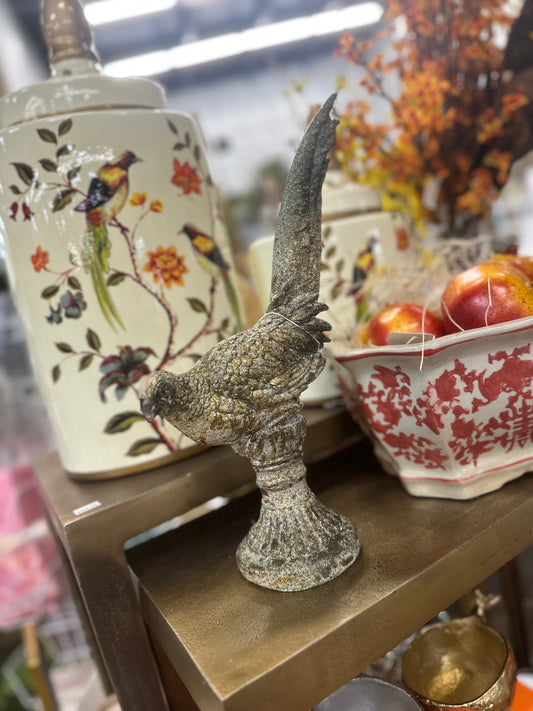 Bronzed Pheasant on Stand Decoration