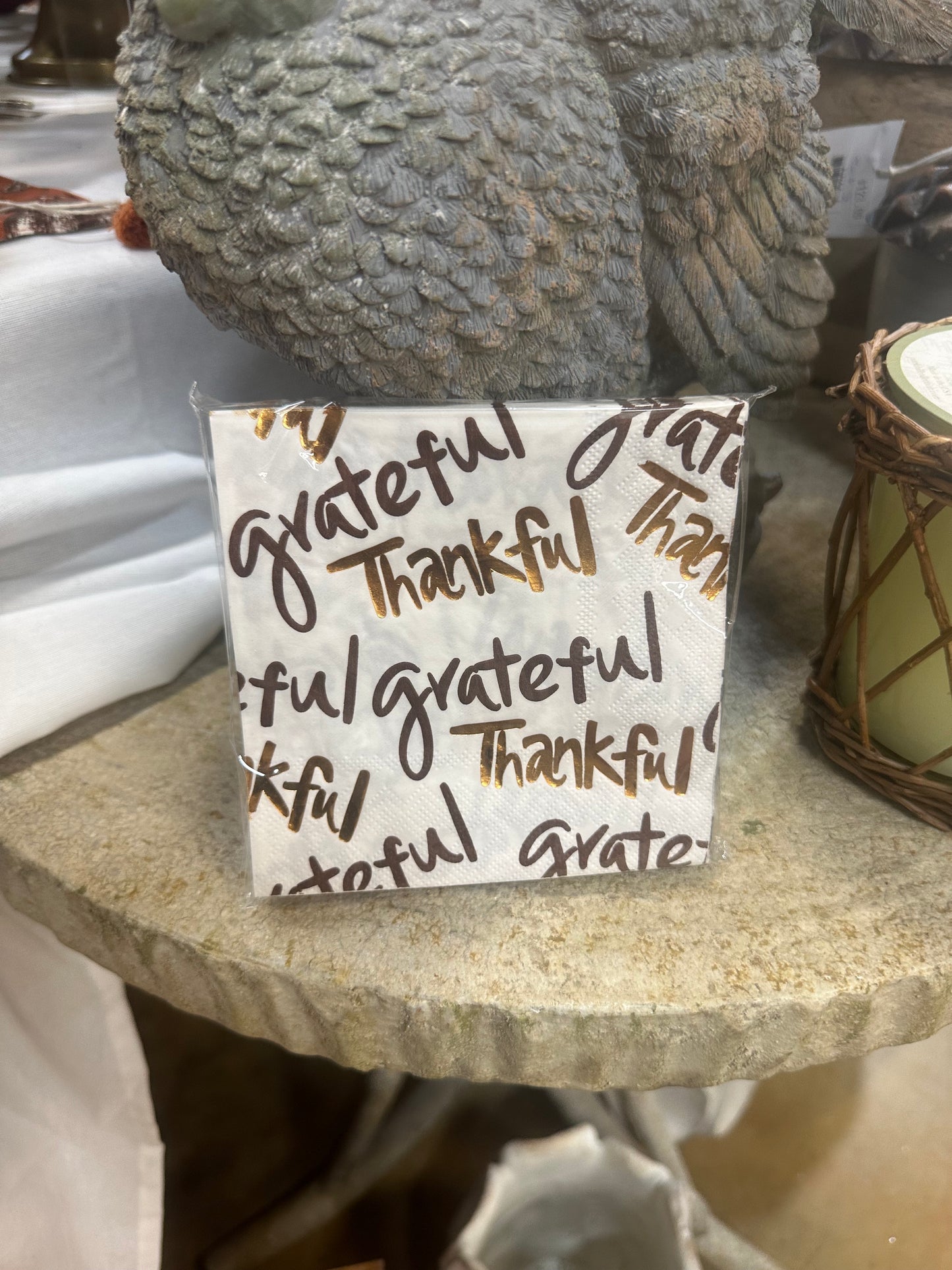 Grateful/Thankful Cocktail Napkins