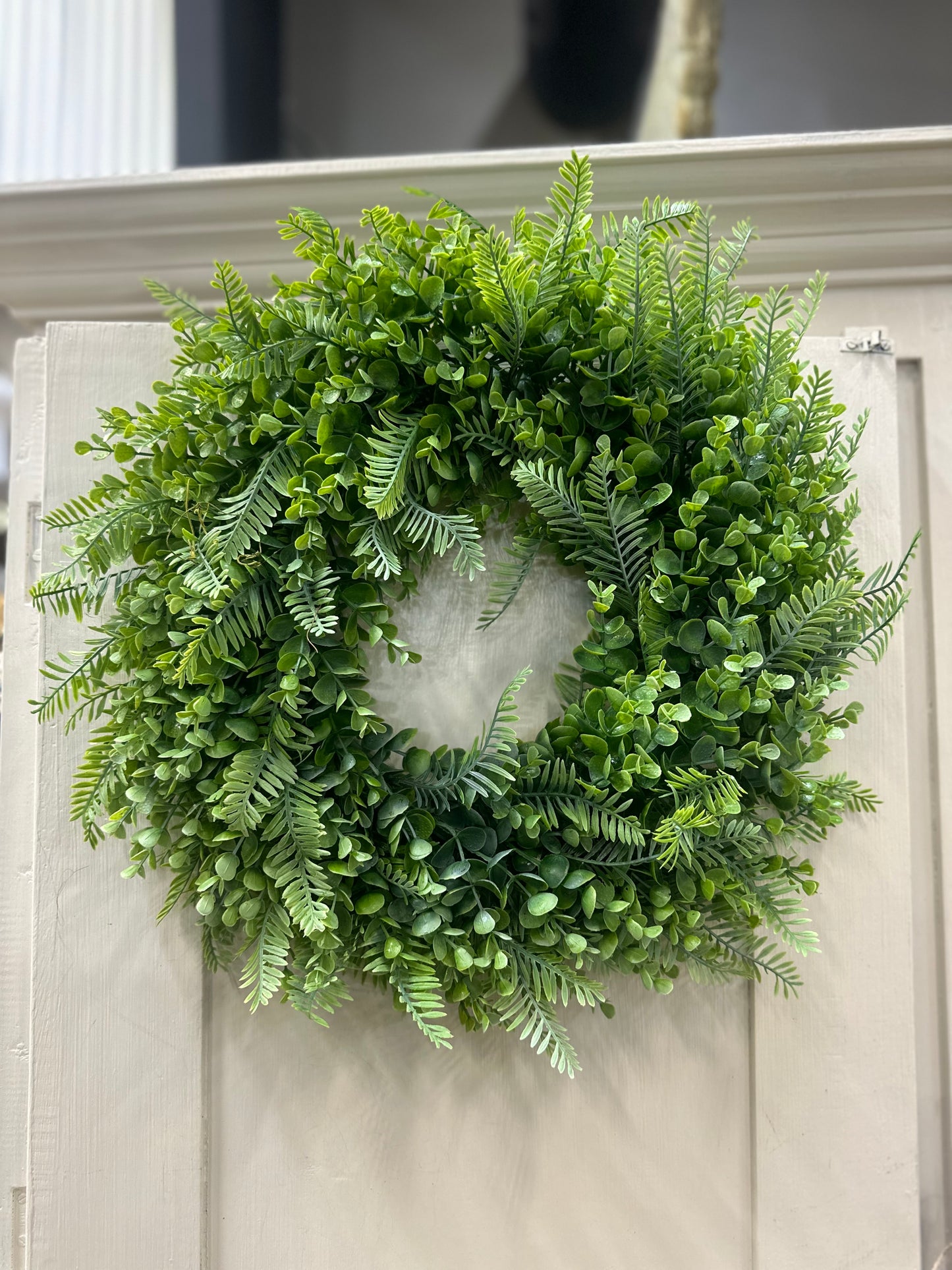 18" Fern & Eucalyptus Mix Wreath