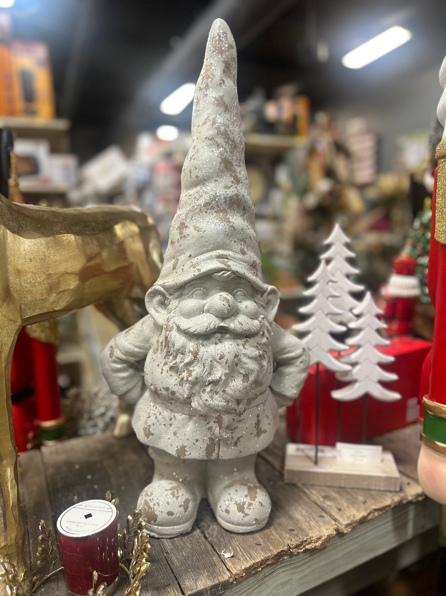 Glittery Distressed Gnome