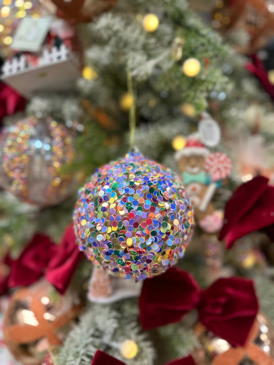 Glass Sequin Ornament