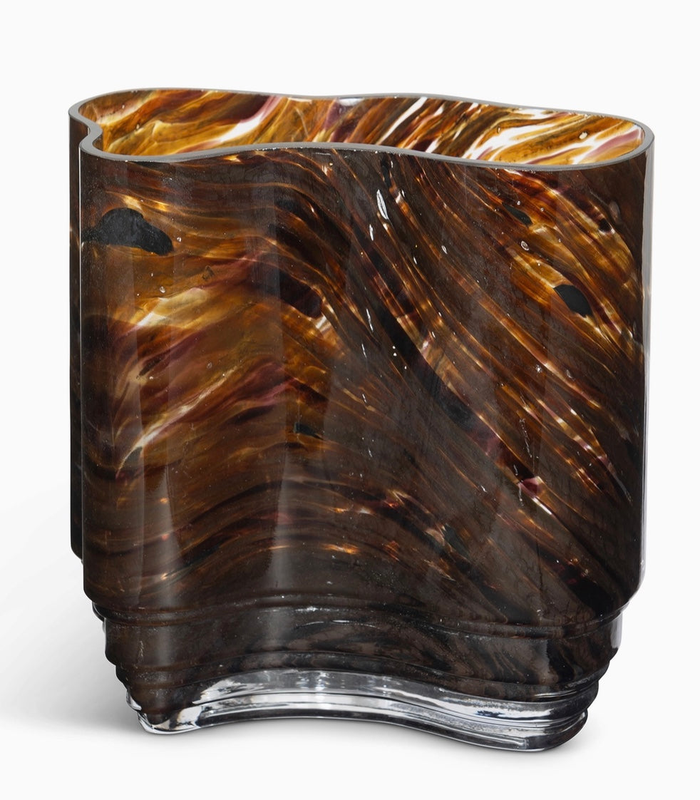 Tortoise Glass Vase Small