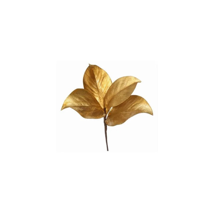 11" Goldleaf Magnolia Leaf Pick