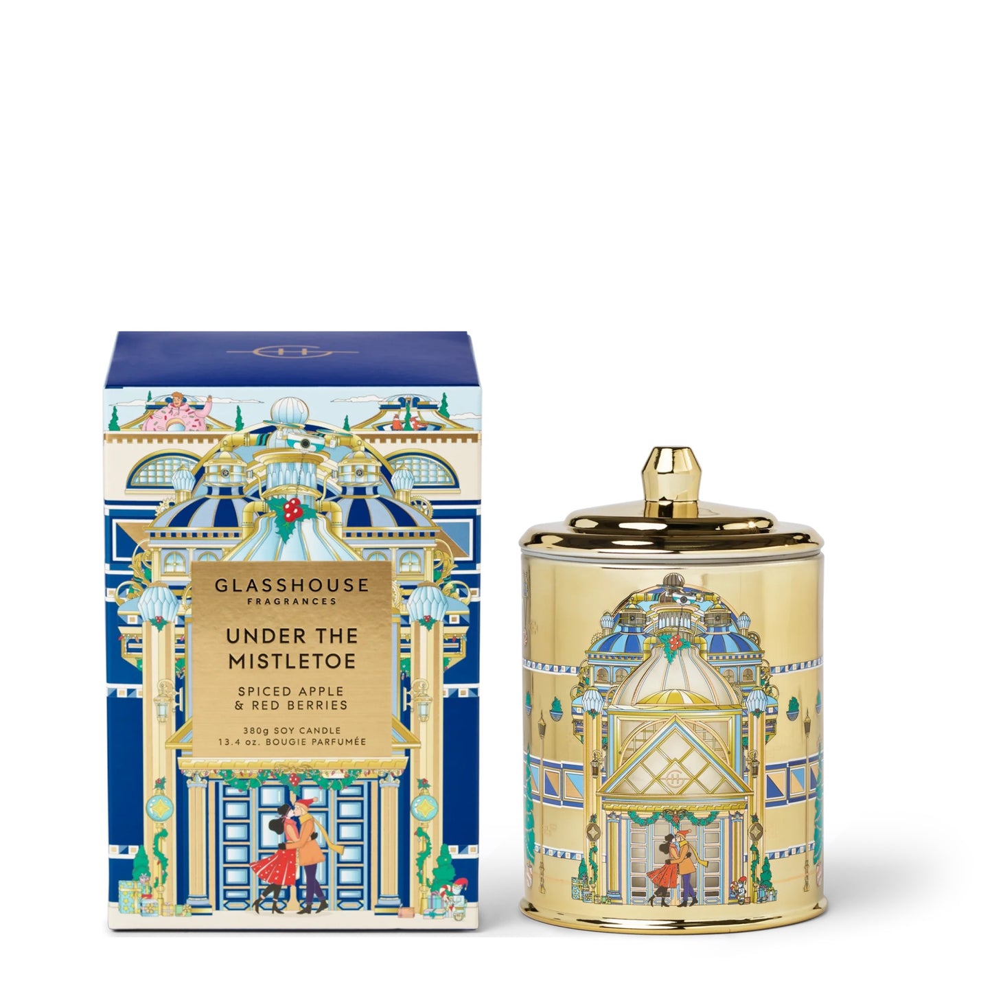 'Under The Mistletoe' Glasshouse Candle
