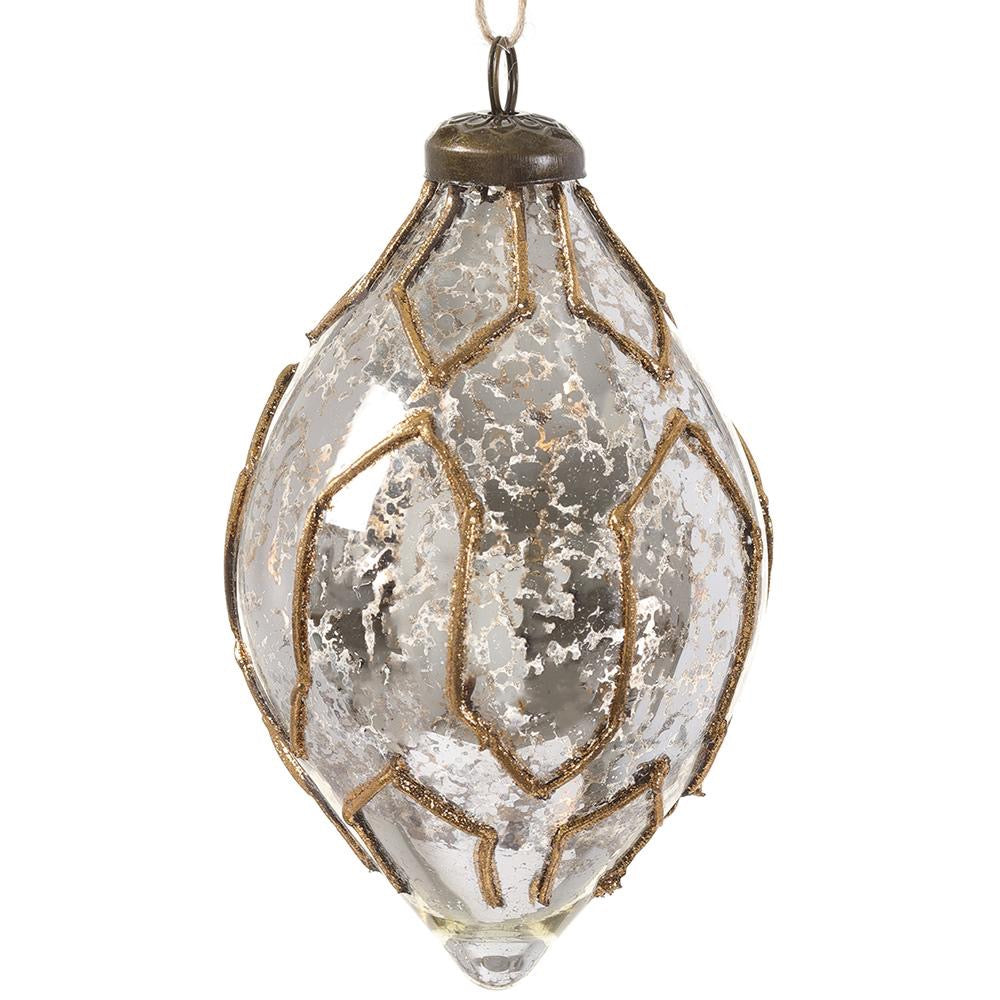 5.5" Antique Glass Finial Ornament