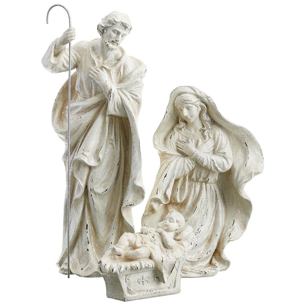 5"–18" Glittered Holy Family
