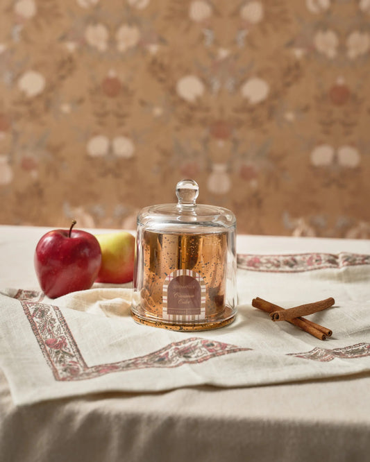 Cinnamon Cider Plaid Cloche Candle