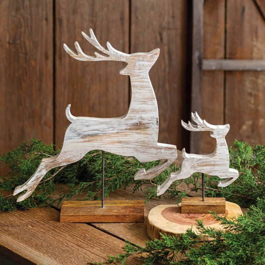 Wooden Reindeer Set
