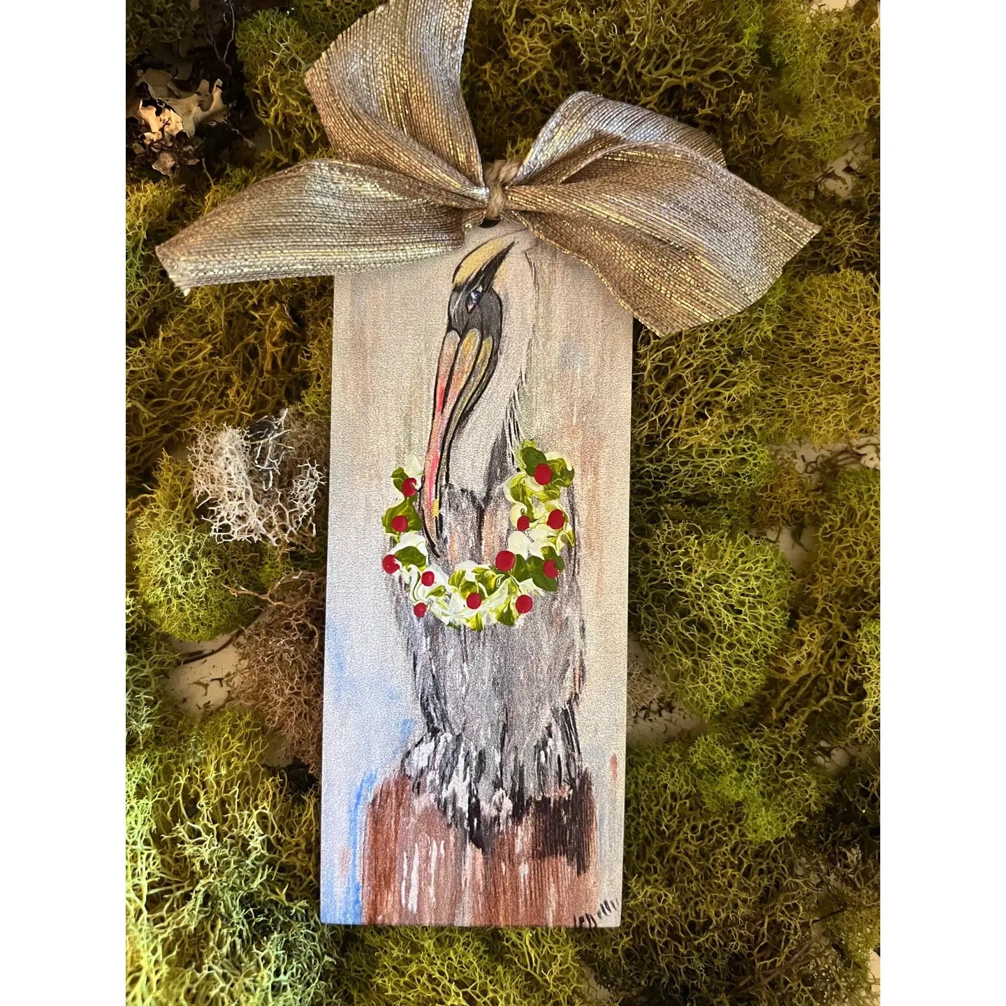 Black Headed Pelican Christmas Ornament