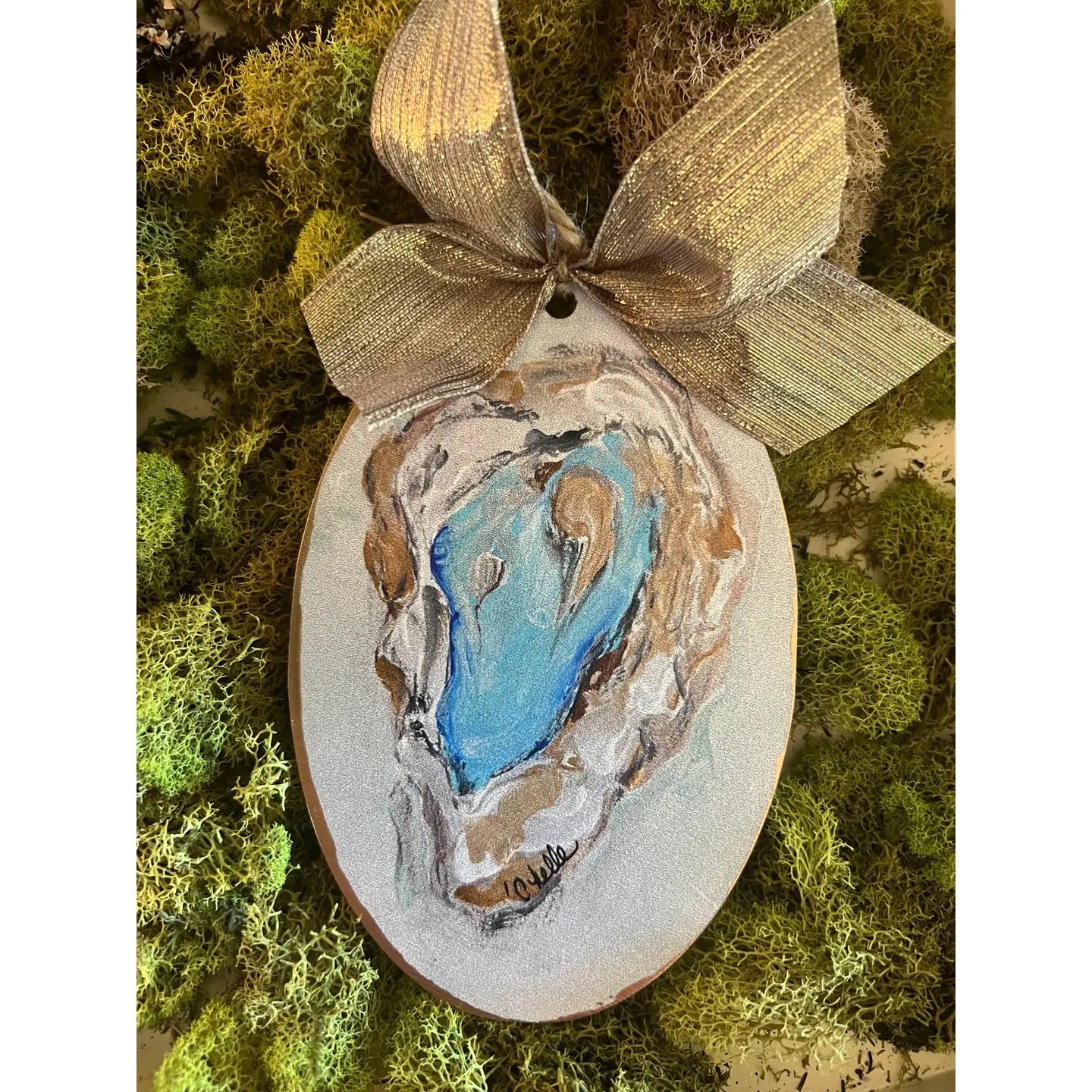 Custom Oyster Christmas Ornament