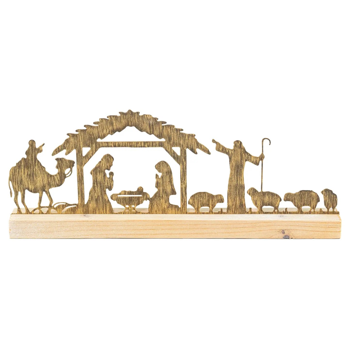 Silhouette Bronze Nativity