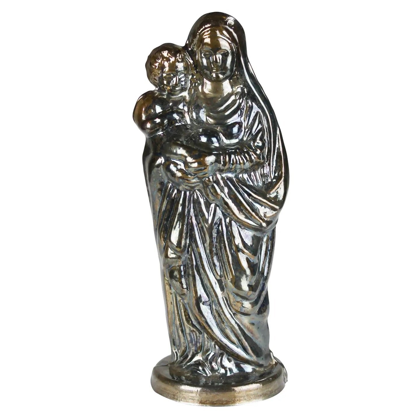 Madonna & Child Glass Statue