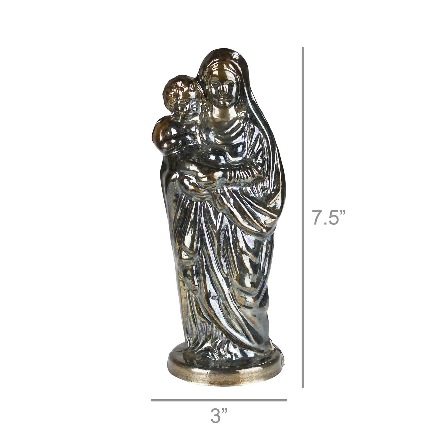 Madonna & Child Glass Statue