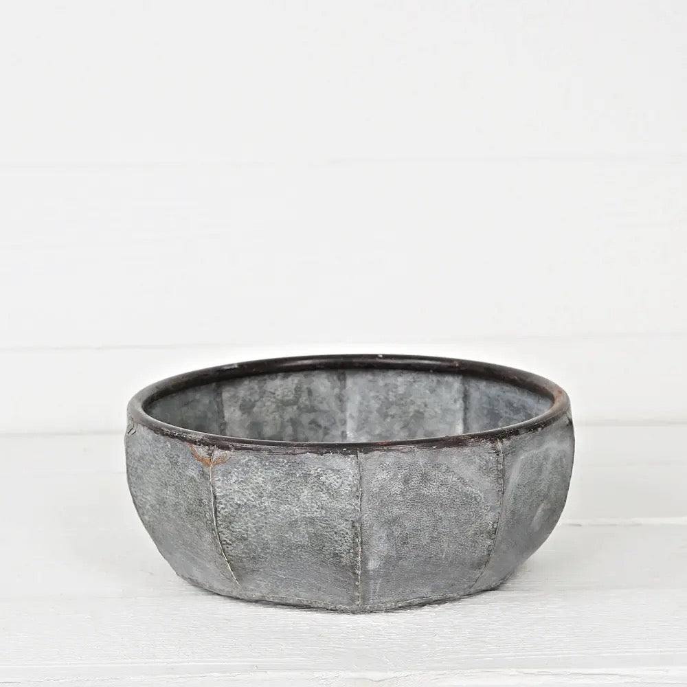 Hammered Tin Bowl
