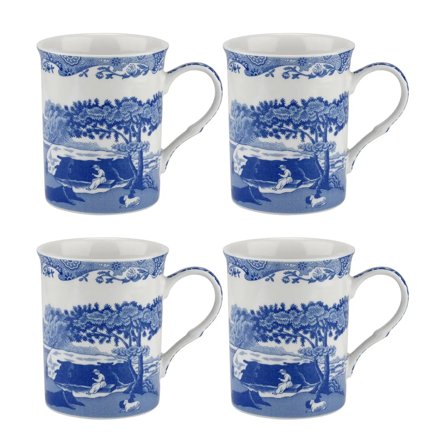 Blue Italian Mugs