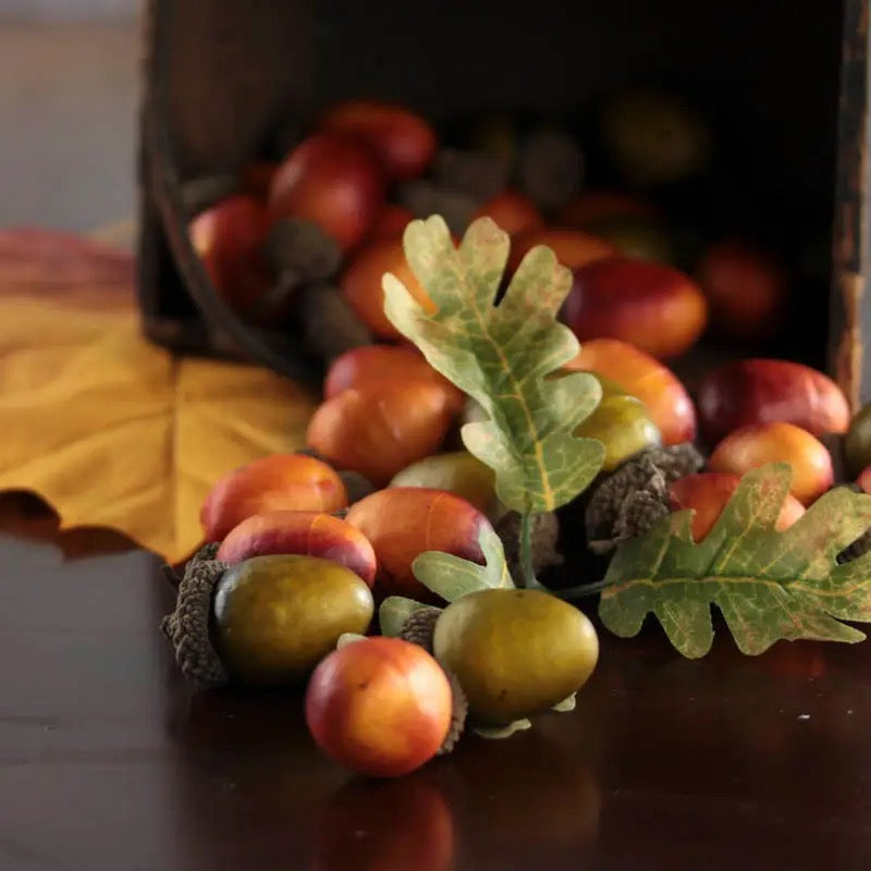 Assorted Fall Artificial Acorns