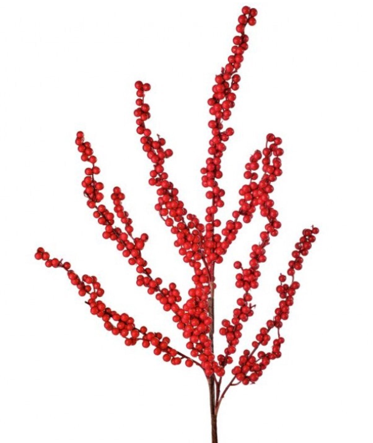 28” Berry Cluster Branch Spray – Burgundy & Red