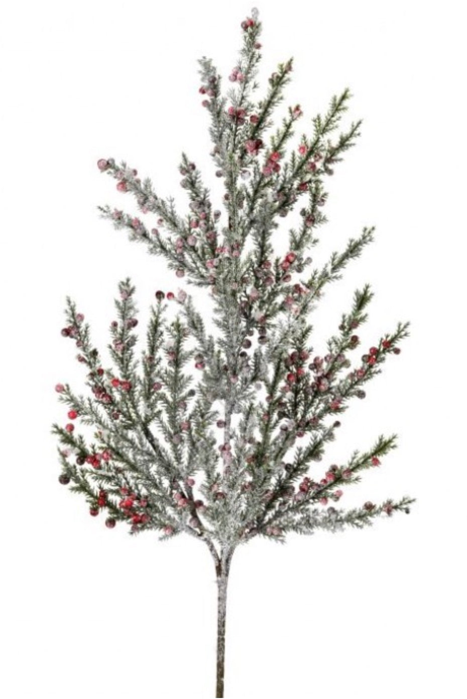 20" Frosted Mini Berry Prickly Juniper Spray