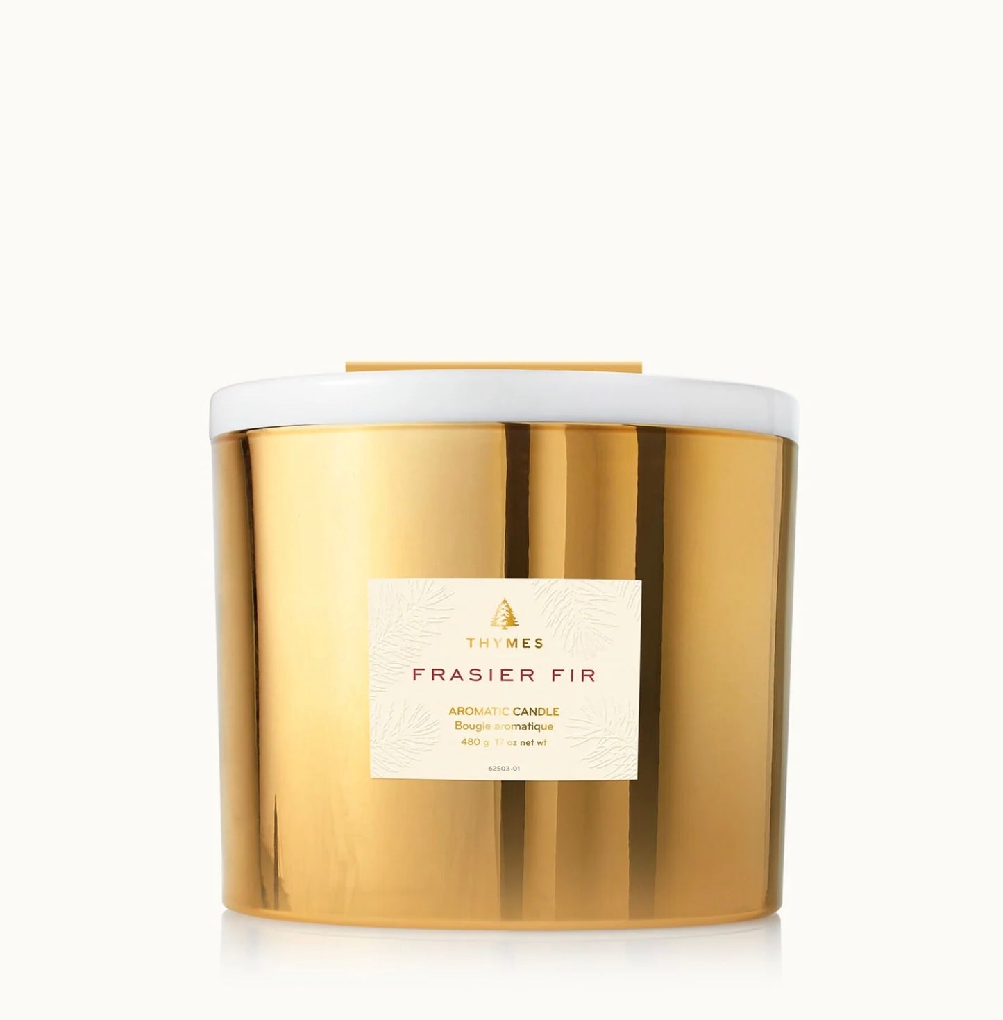 ‘Frasier Fir’ Gold 3-Wick Candle
