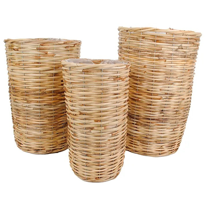 Cylindrical Basket Planter- 2 Styles