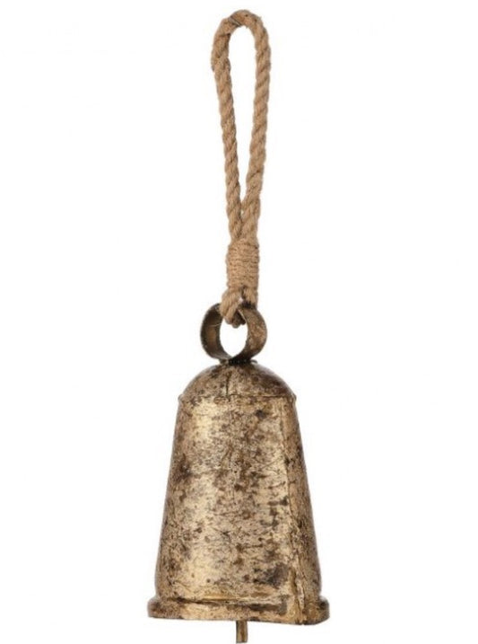 6" & 8" Iron Antique Bell w/ Rope Tie