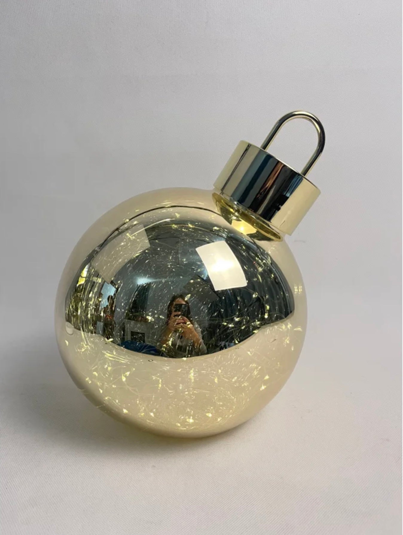 LED Christmas Ornament Tabletop Decor, 2 Sizes & Colors