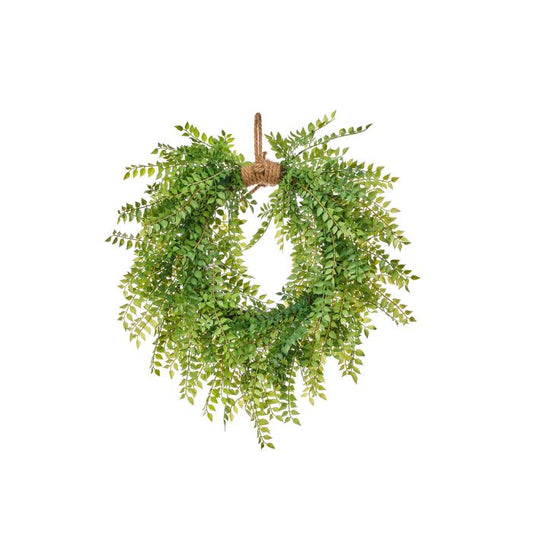 24” Italian Ruscus Heart Wreath